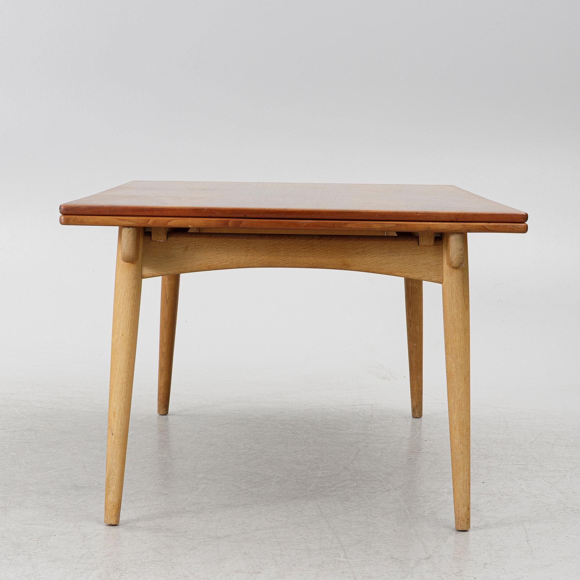Hans J. Wegner, an 'AT-312' dining table, Andreas Tuck, Denmark, 1950's/60's.