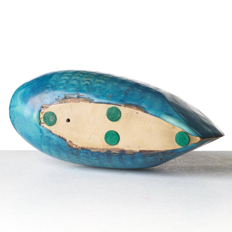 Stig Lindberg, a stoneware sculpture of a fish, Gustavsberg studio, Sweden 1961.