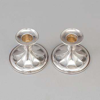 CESON, a pair of silver candlesticks from Gothenburg, 1987.