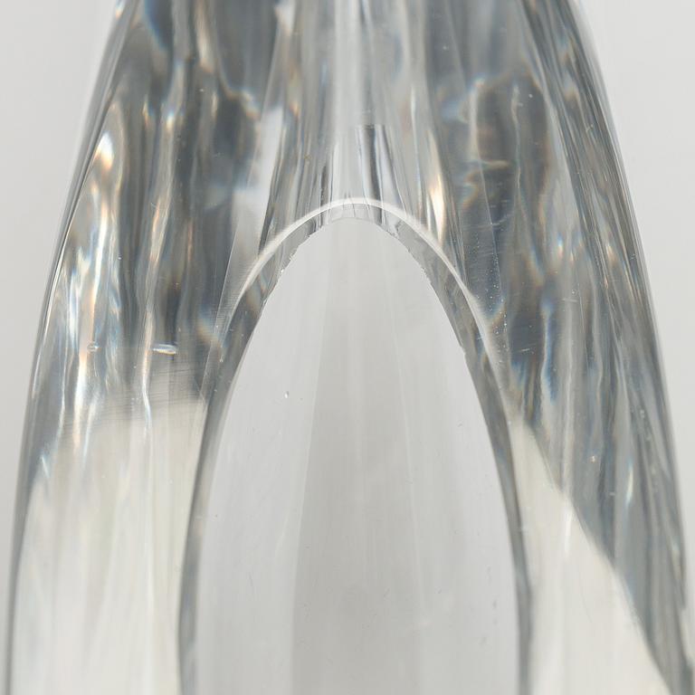 Aimo Okkolin, konstglas, , "Svärdslilja", signerad Riihimäen Lasi  Oy, Aimo Okkolin, Riihimäen Lasi Oy.