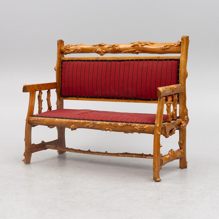 Furniture set, bentwood, 6 pieces, first half of the 20th century.