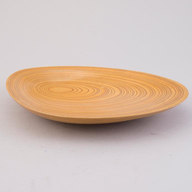 Tapio Wirkkala, A plywood dish signed TW.