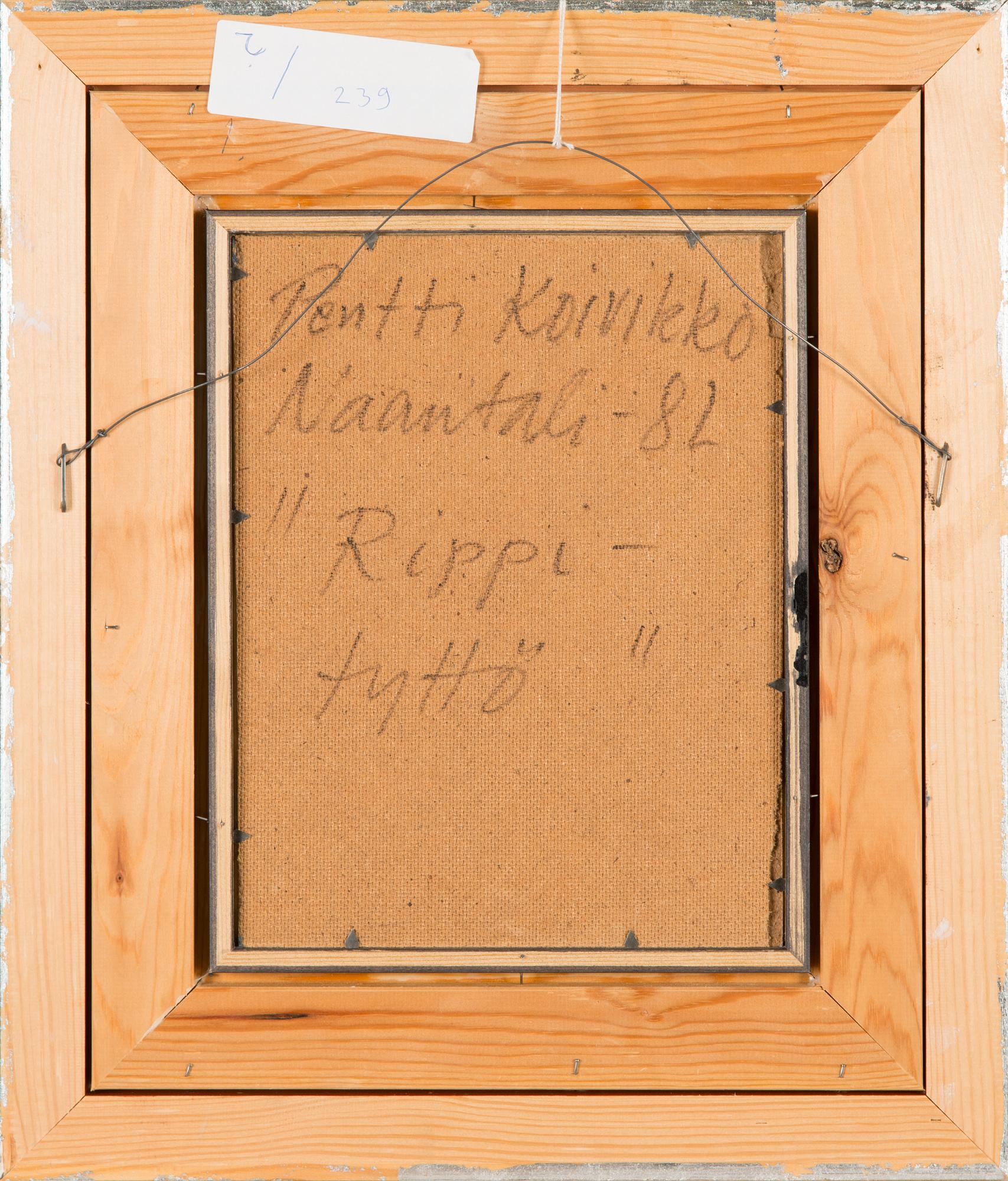 Pentti Koivikko, oil on board, signed and dated 1981.
