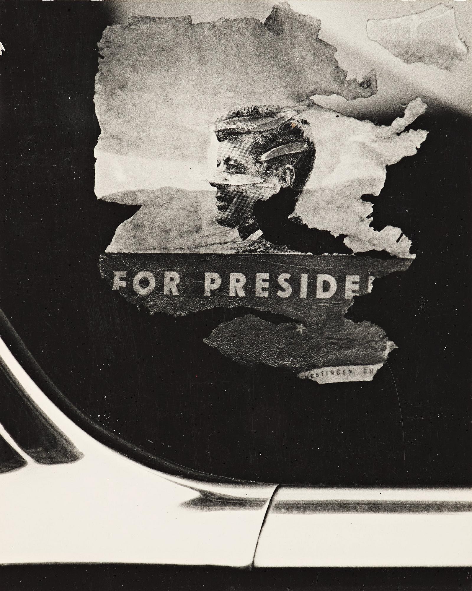 Larry Clark, "Jack Kennedy sticker", 1963.