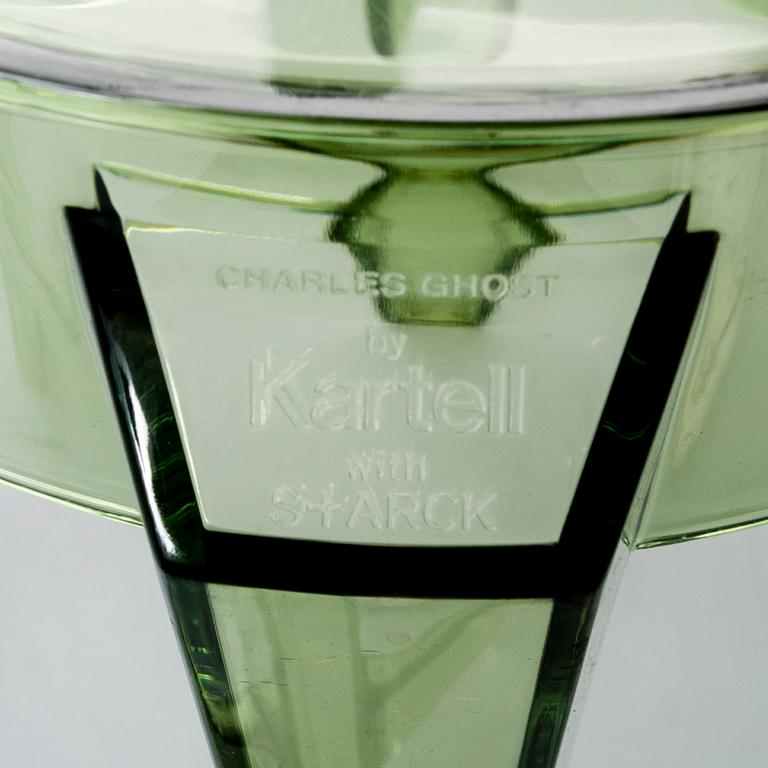 BARSTOLAR, 2 st, "Charles Ghost", Philippe Starck, Kartell.