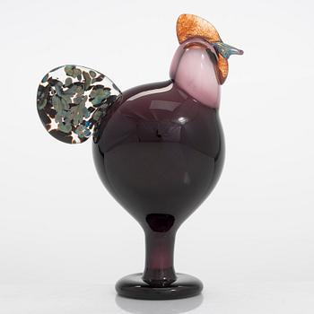 Oiva Toikka, glasfågel, signerad O. Toikka Nuutajärvi 1998.