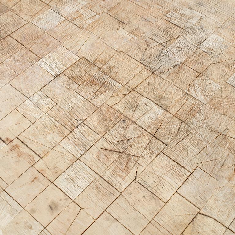 SLAKTARBÄNK / HUGGKUBBE, 1900-tal., industri, 1900-talets andra hälft.