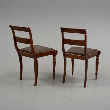 STOLAR, 8 st. Empire, 1800-talets andra kvartal.