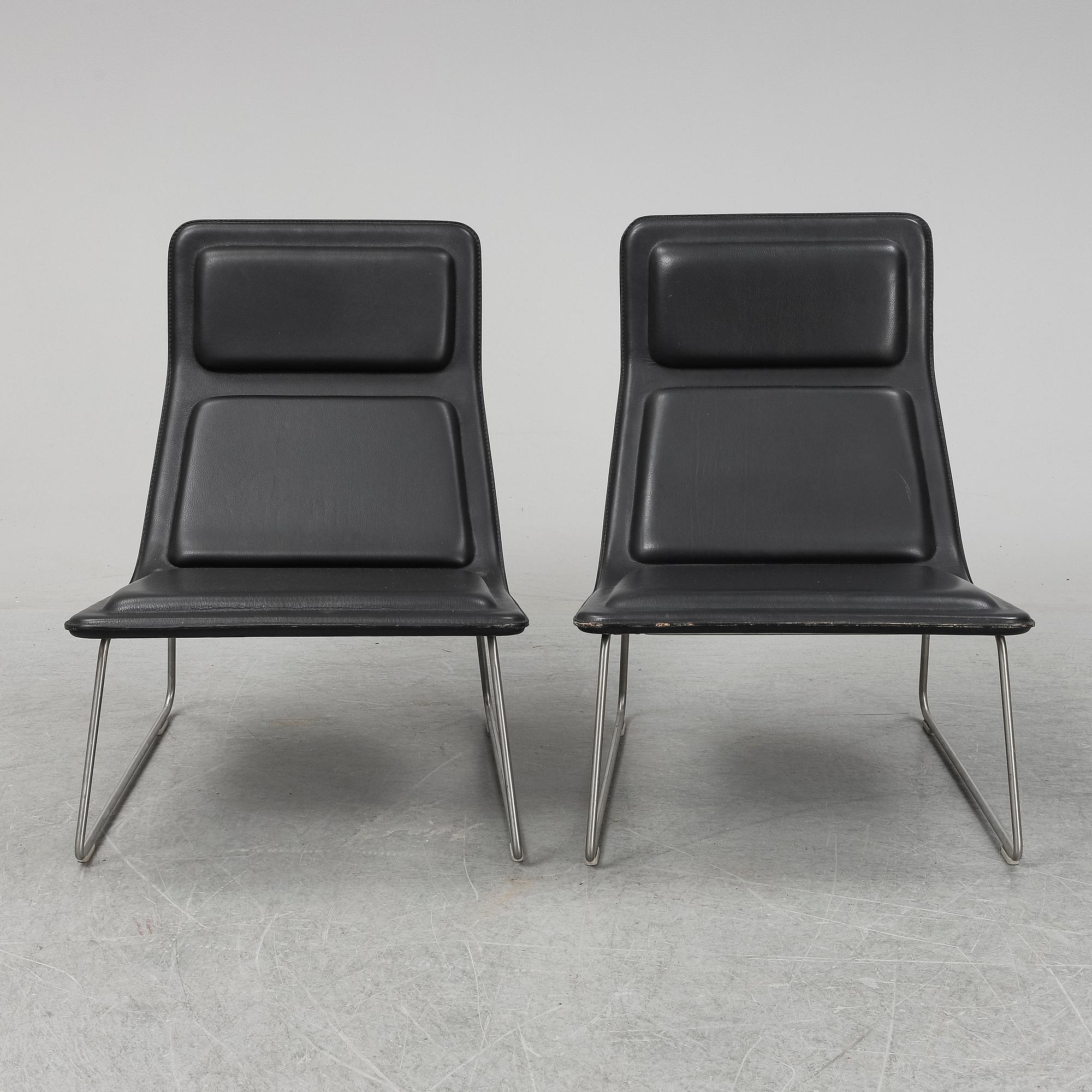 JASPER MORRISON, Two 'Low Pad' lounge chairs, Cappellini.