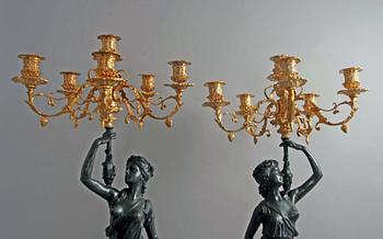 KANDELABRAR, ett par, Louis XVI´stil, 1900/2000-tal.