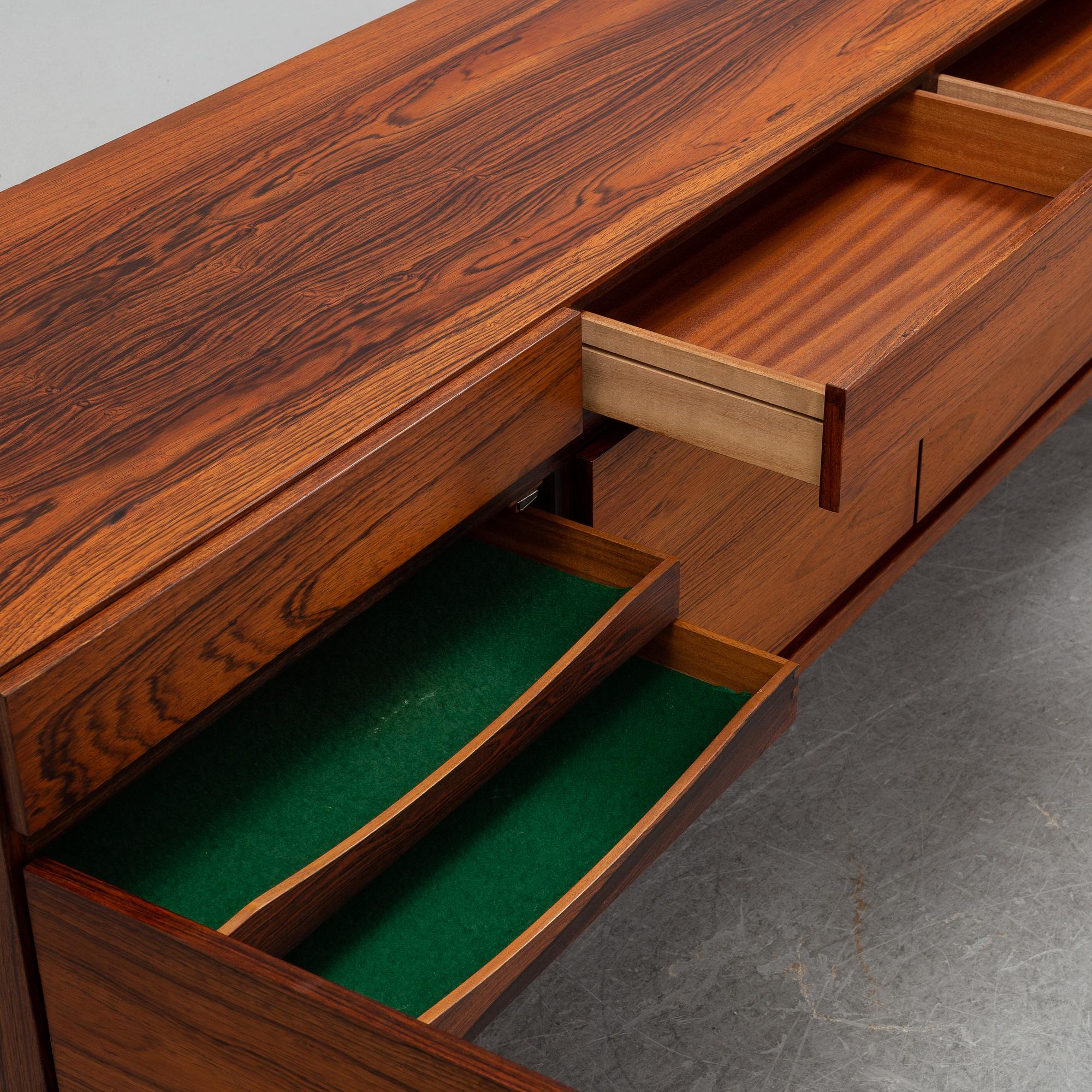 A rosewood sideboard by Ib Kofod Larsen for Faarup, 1960's/1970's.