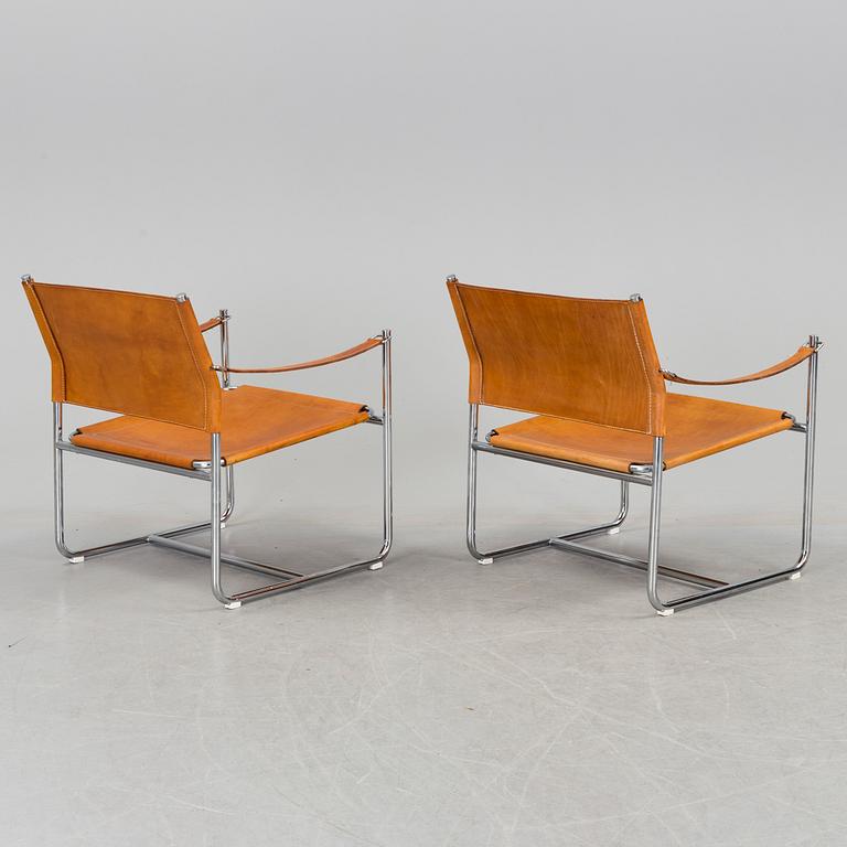 A pair of"Amiral" easy chairs design Karin Mobring for IKEA, 1970s.