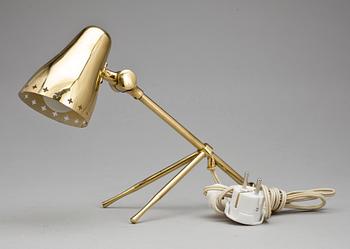 BORDSLAMPA, mässing. 1900-talets mitt.