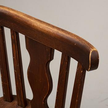 A set of four pine chairs, 1930's-40's.