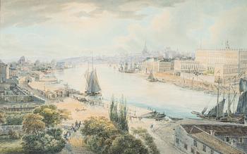 Louis Bleuler, efter, kolorerad llitograferad av Isidore Laurent Deroy (1797-1886).