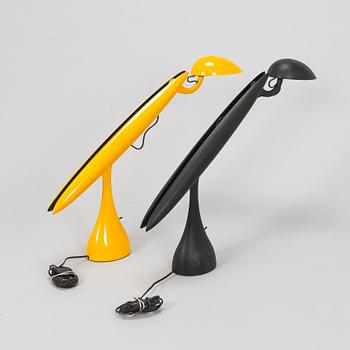 Isao Hosoe, two table lamps, "Heron", Luxo, 1980/1990s.