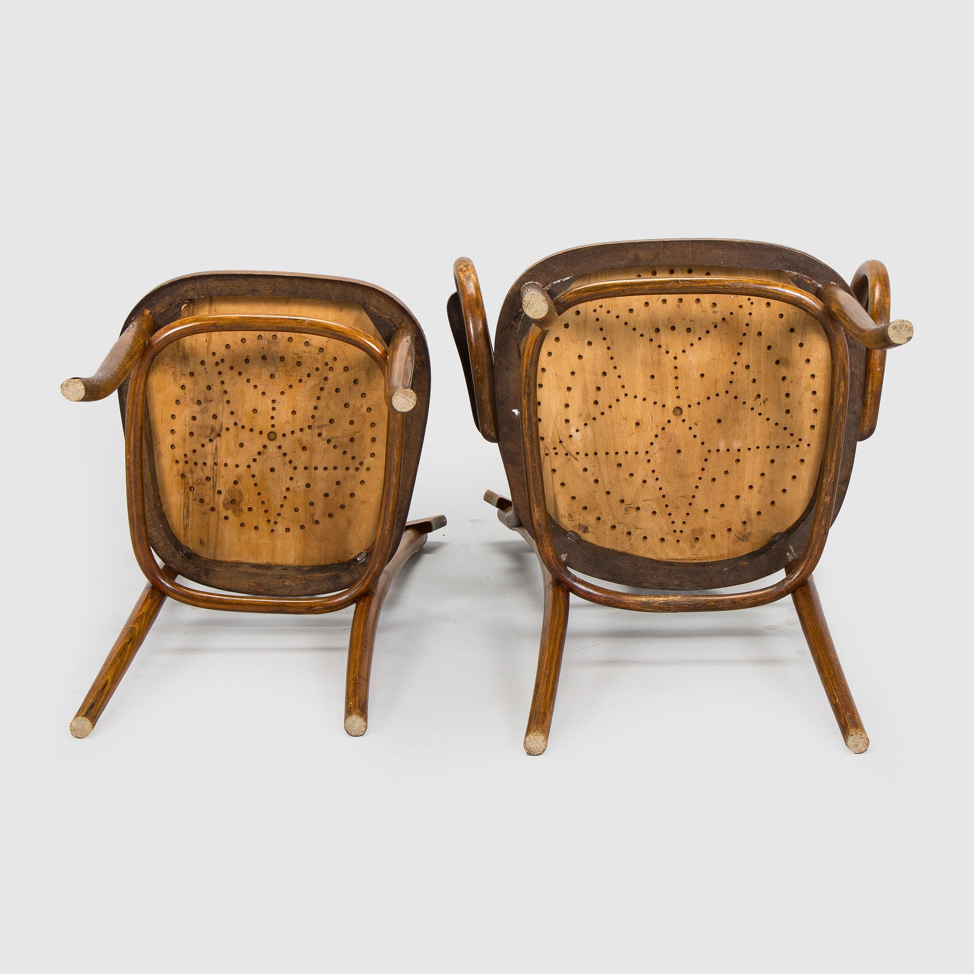 Early 20th century suite of furniture, 7 pieces, Fischer, Austria.