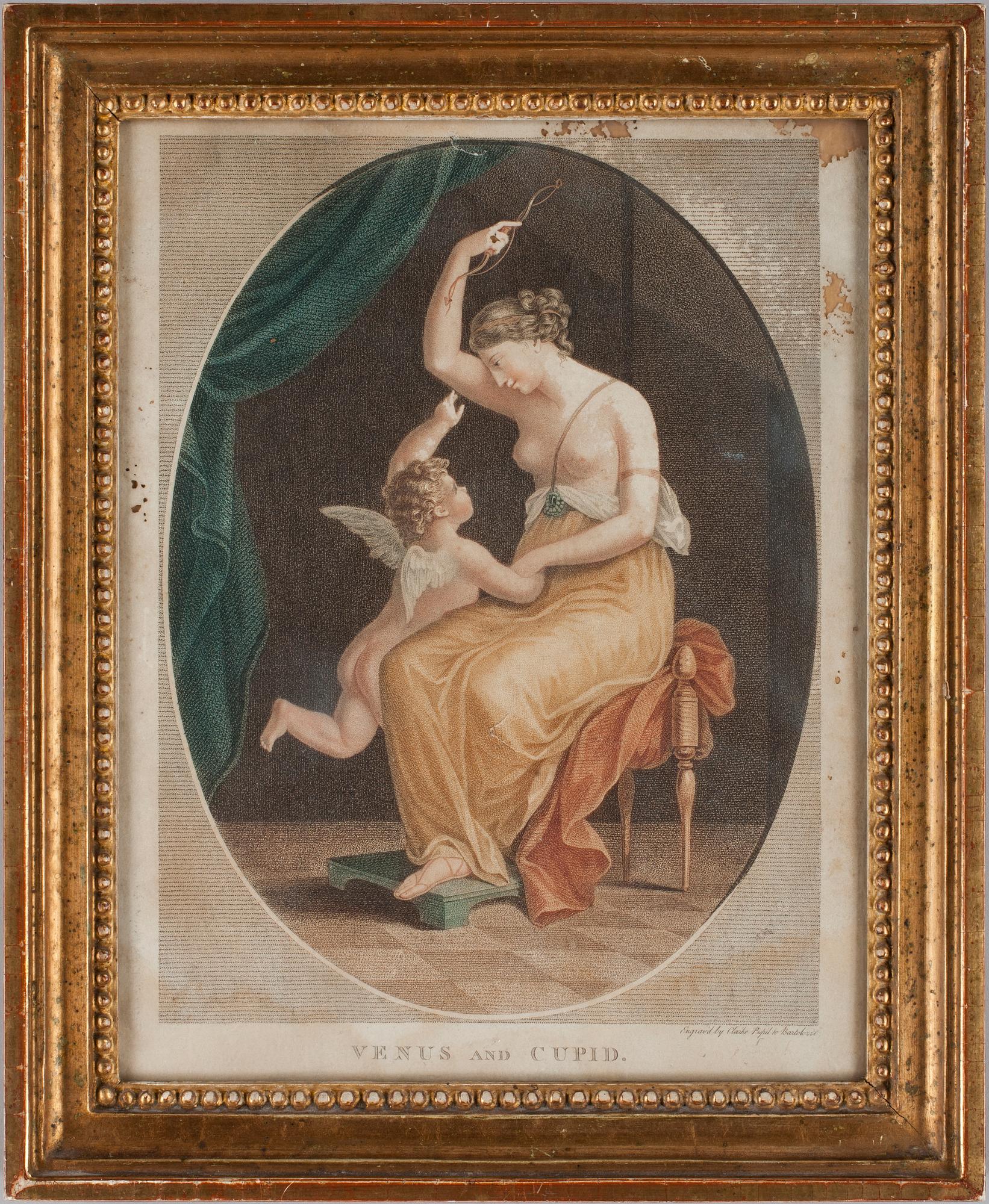 KOPPARSTICK, 3st, mezzotint och akvarellerade, 1700-tal.