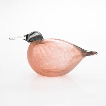 Oiva Toikka, glasfågel, signerad O. Toikka, Nuutajärvi, 2002.