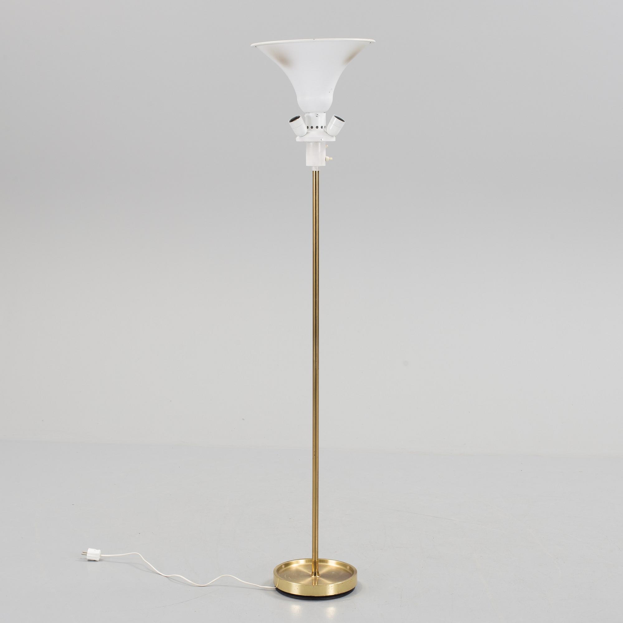 GOLVLAMPA, mässing, Fagerhults belysning, 1900-talets mitt.