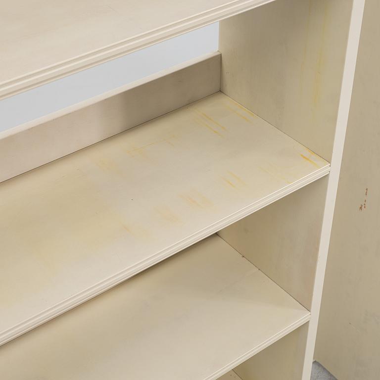 A pair of 'Ekoslund' bookshelves from IKEA.