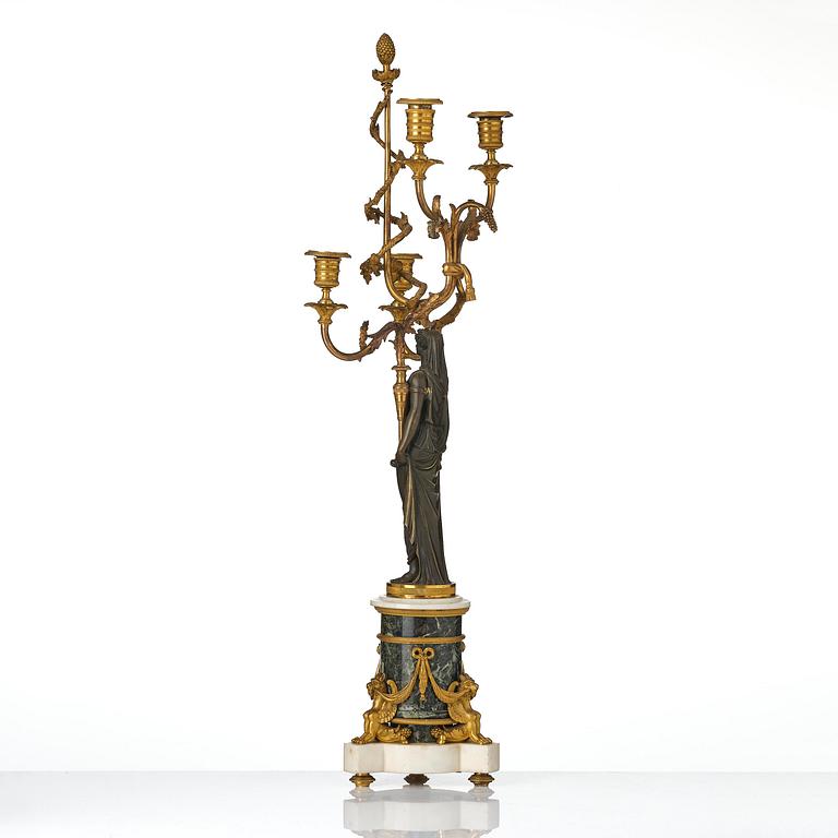 Kandelaber, för fyra ljus, Parisarbete, François Rémonds art, 1700-talets slut, Louis XVI.