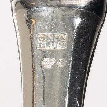 A silver cutlery set, models Finnmyrten/Tornedal, most with mark of Mema, Lidköping 1965-1975 (55 pieces).