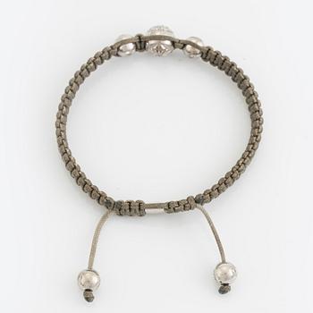 Shamballa brilliant cut diamond bracelet.
