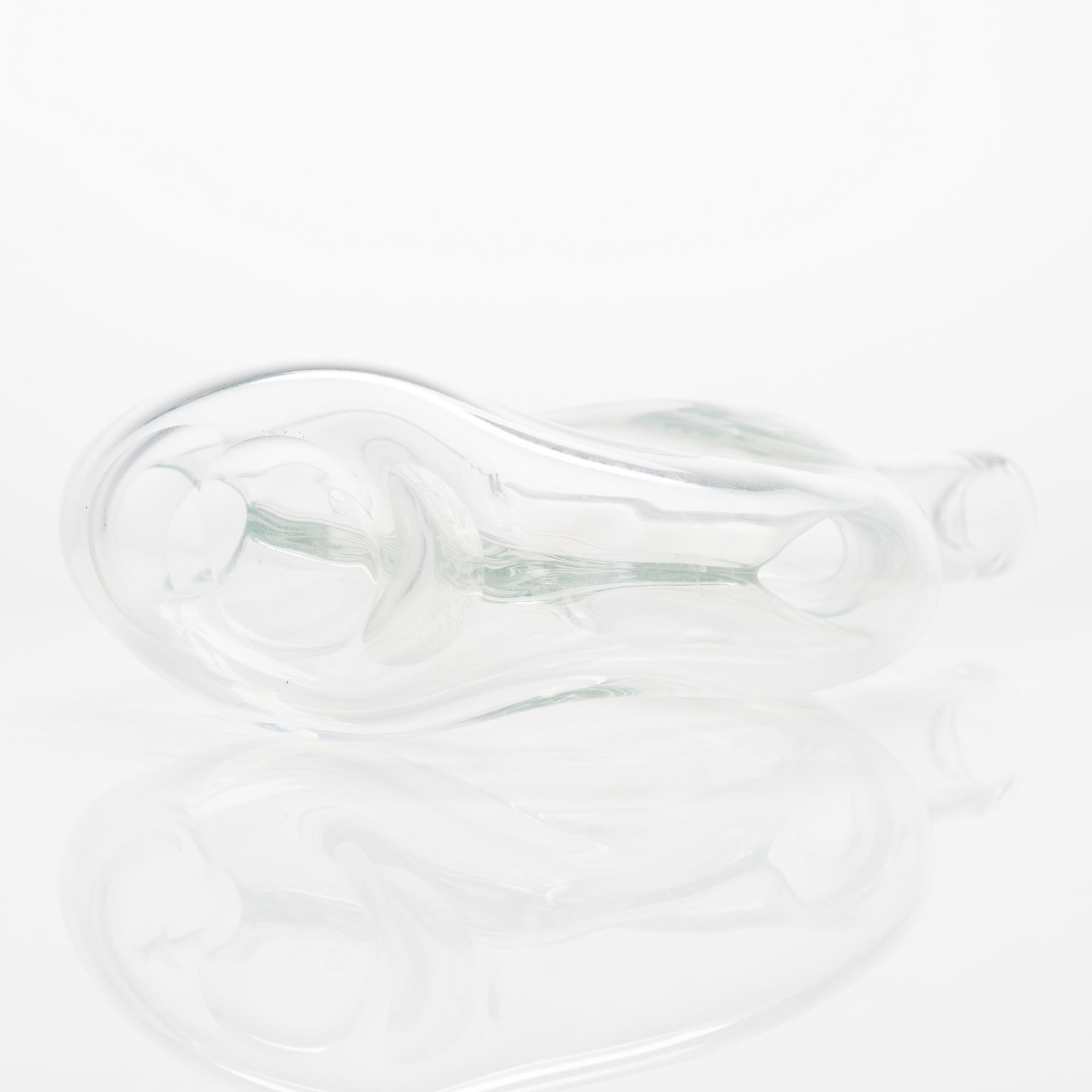 Oiva Toikka, flaska, signerad Oiva Toikka Nuutajärvi Notsjö.