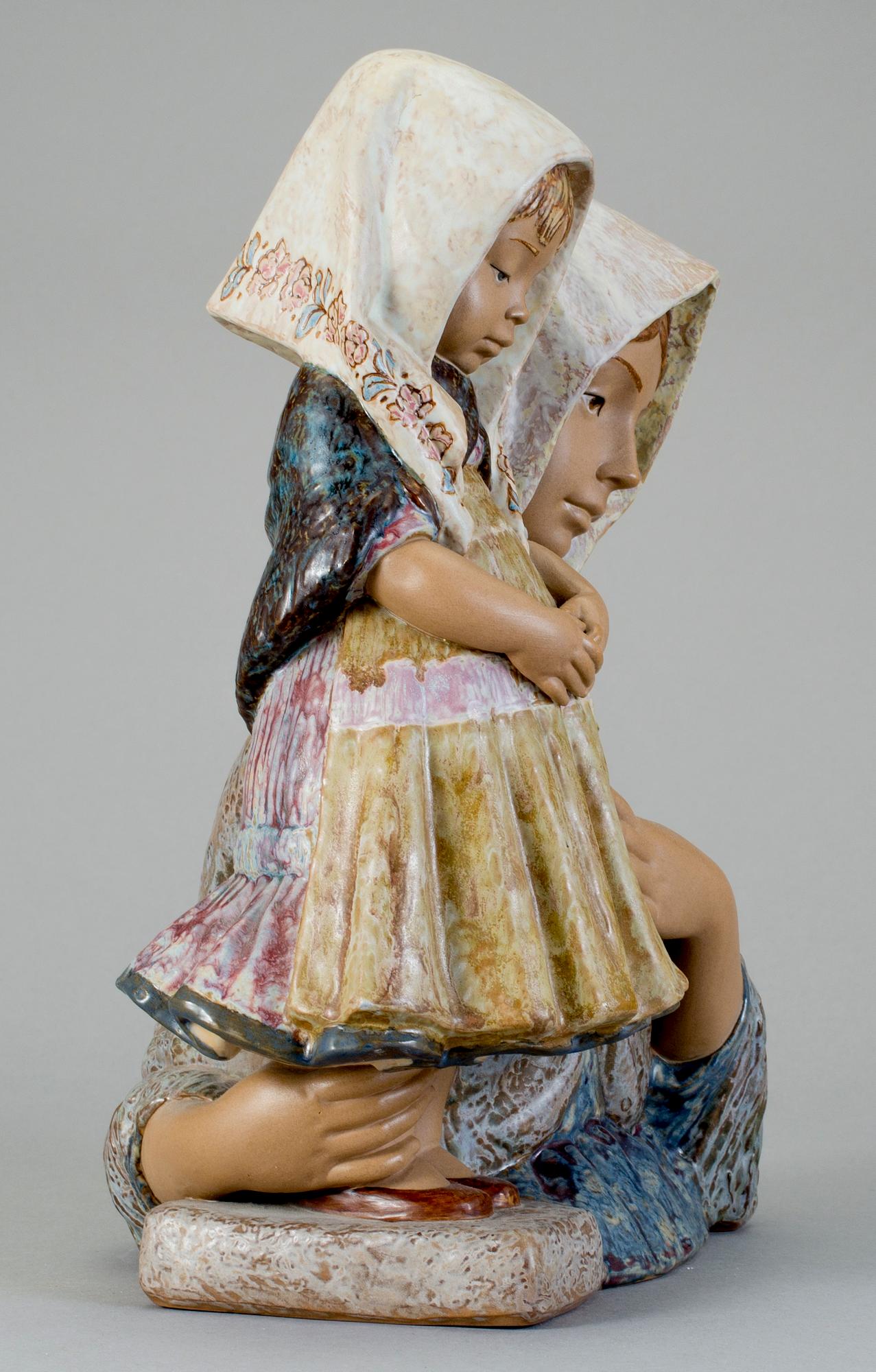 FIGURIN, stengods, Juana Devis, Lladro, Spanien, 1900-tal.