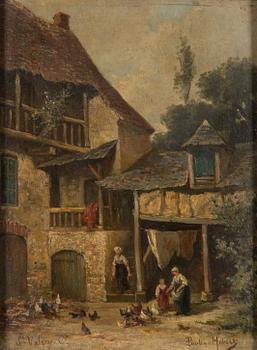 Edmond Ernest Paulin Hébert, oil on board, signed.