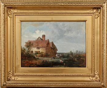 OKÄND KONSTNÄR, olja på duk, sannolikt England, 1800-tal.