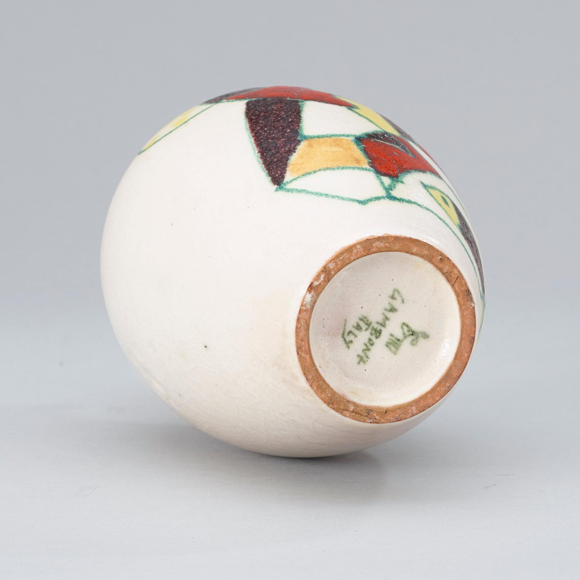 A Guido Gambone ceramic vase, Italy 1950's.