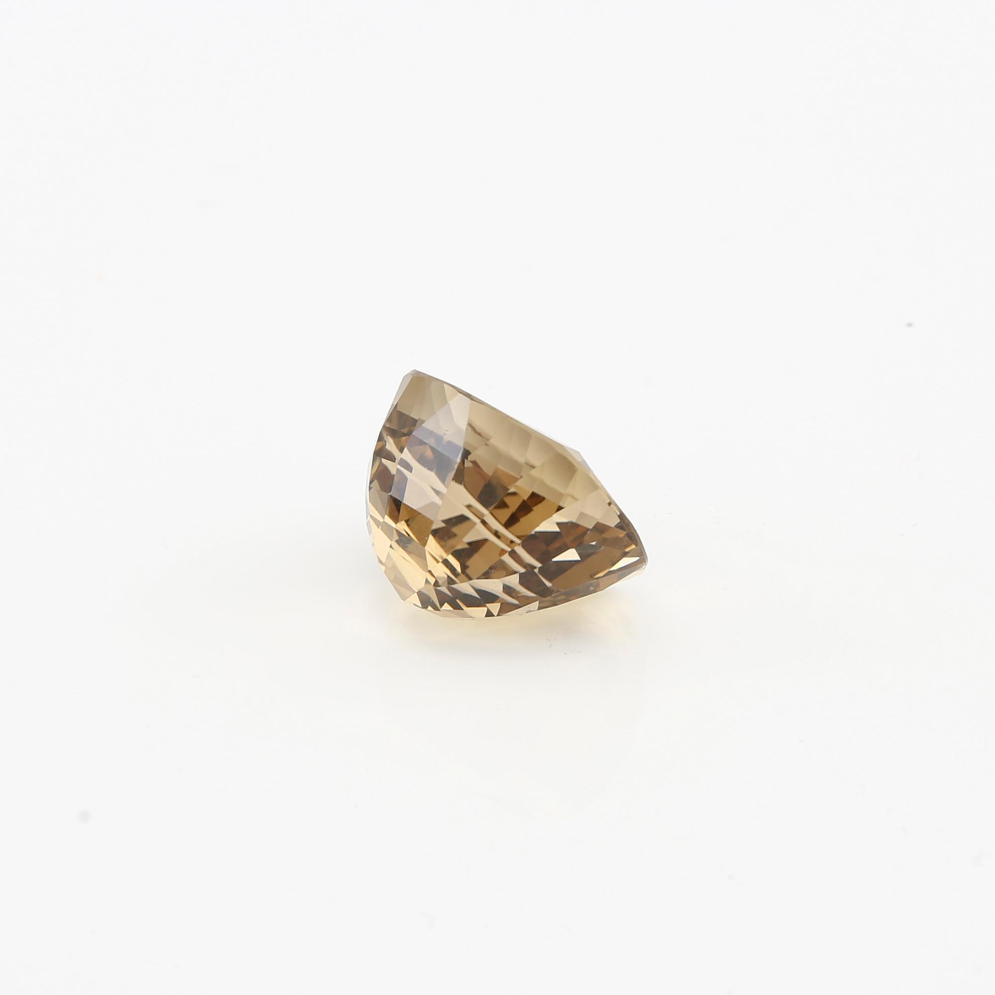 Loose, step-cut citrine, likely from Wiwen Nilsson's workshop.