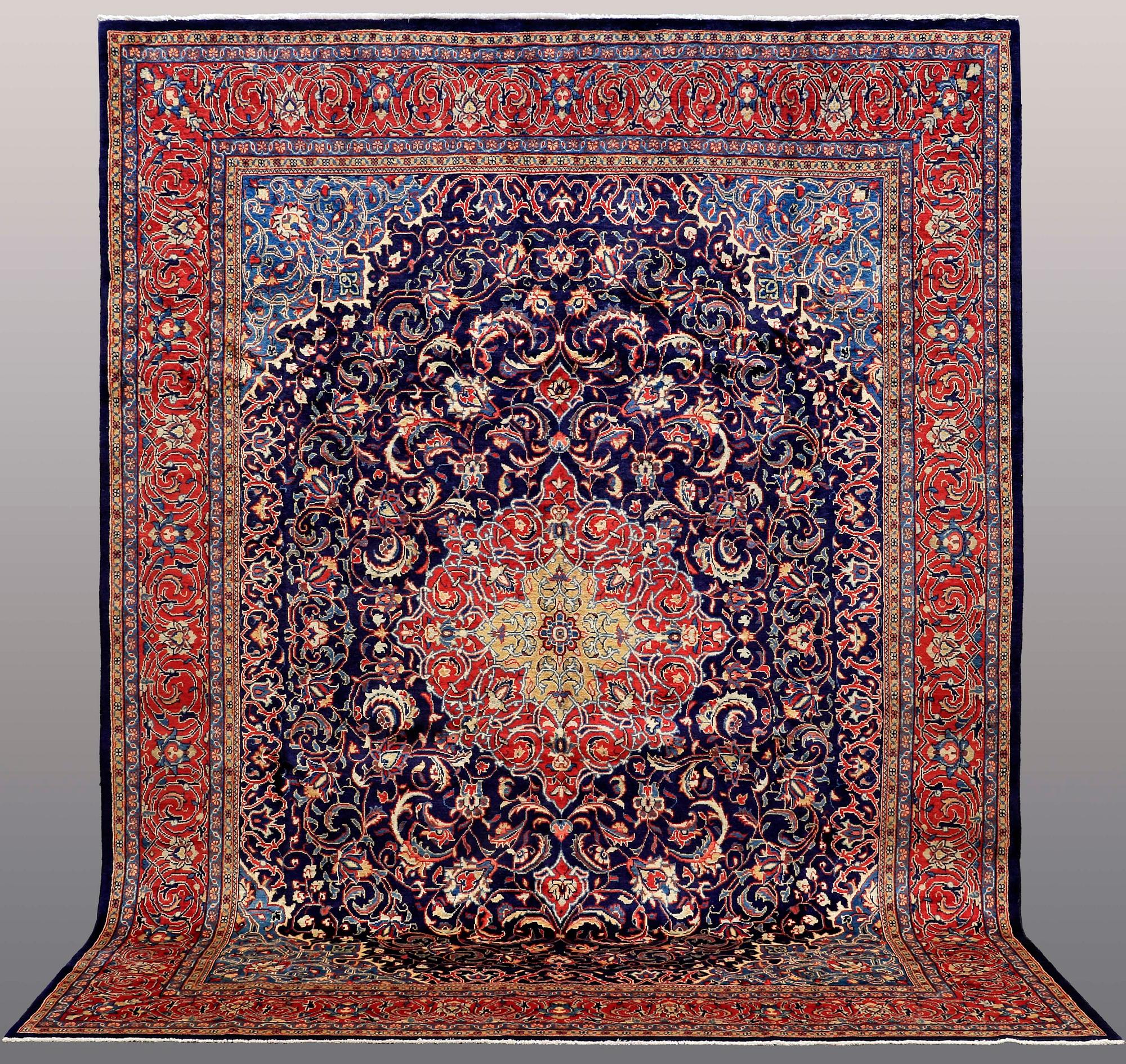 A carpet, Kashmar, ca 395 x 306 cm.