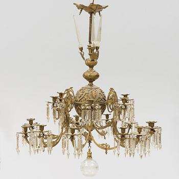 A chandelier from around the year 1900.