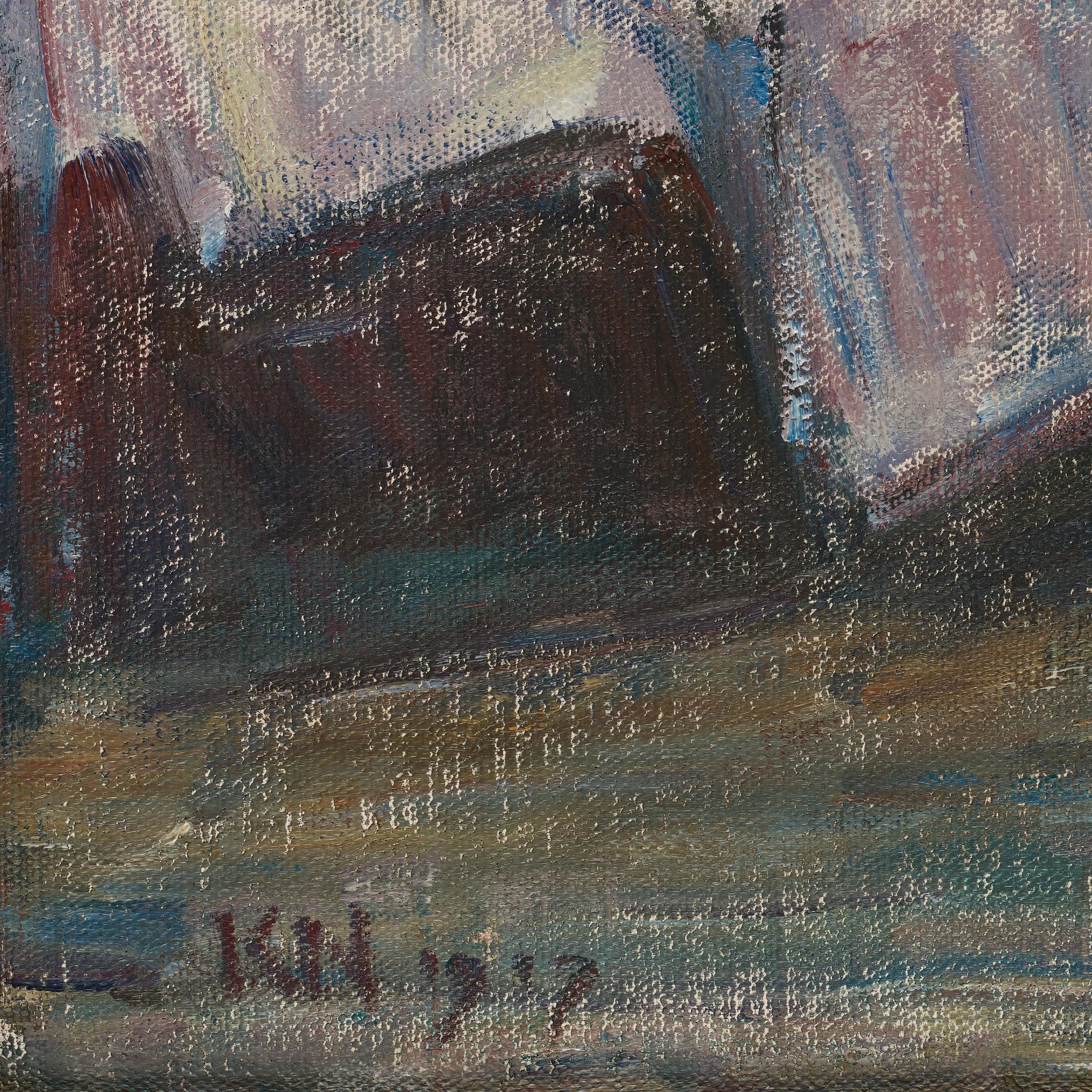 Karl Nordström, "I blå rummet, sommarstugan" (In the blue room, the summer house).