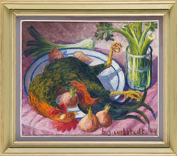 Birger Carlstedt, Nature Morte med Tupp.