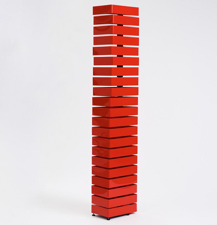 Shiro Kuramata, a cabinet/shelf, 'Revolving Cabinet', Cappellini, Italy post 1970.