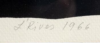 LEIDA RIVES-ELFVÉN, färglitografi, sign, dat 1966 och numr 41/50.