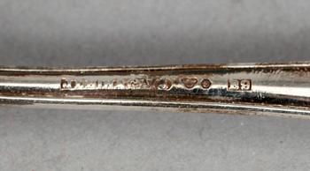 TESKEDAR, 12 st, silver, modell "Haga". Vikt ca 175 g.