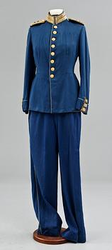 UNIFORM, 3 delar, m/1865-99, överste, Fortifikationen, Sverige.