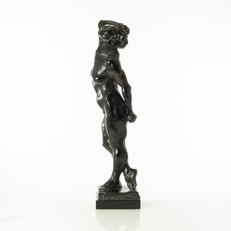 Gudmar Olovson, sculpture. Signed. Numbered. Foundry mark. Bronze, total height 84.5 cm, length 22 cm.