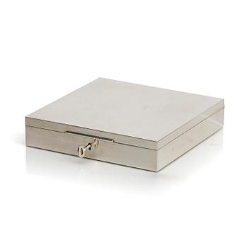 463. Wiwen Nilsson, a sterling silver jewellery box, 1945, Lund, Sweden.
