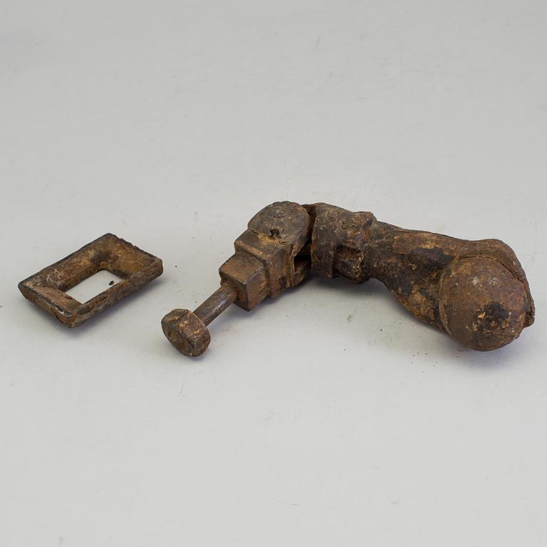 DÖRRKLÄPP, gjutjärn, tidigt 1800-tal.
