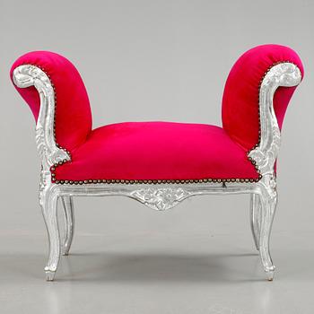 TABURETT, rokokostil, 1900/200-tal.