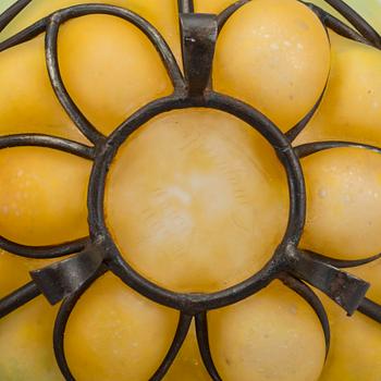 DAUM & LOUIS MAJORELLE, a 1930's signed glass bowl.