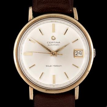 ARMBANDSUR, herr, Certina, Blue Ribbon, Automatic, guld och stål, 1960-tal.