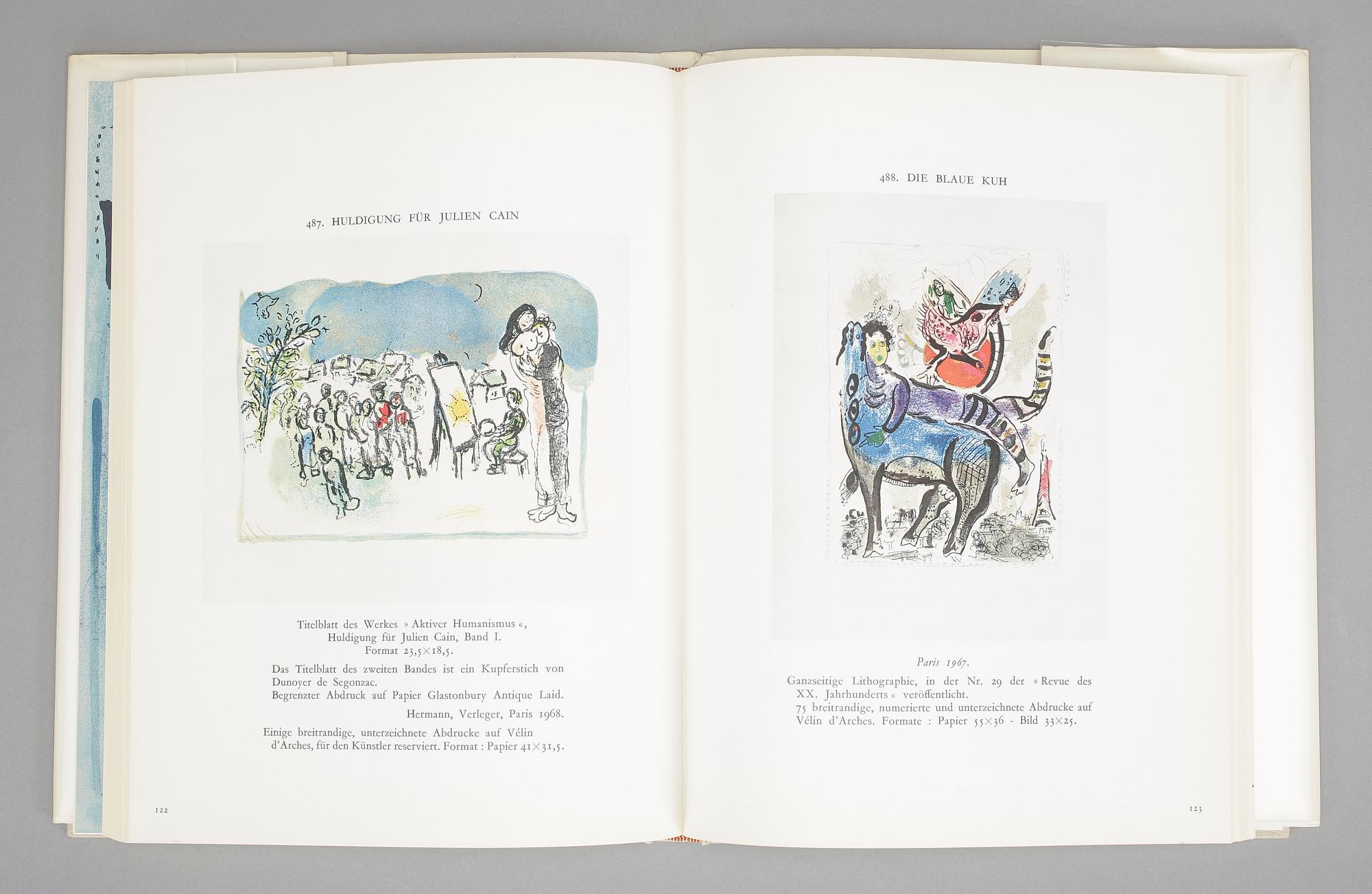 BOK, "Chagall Lithographe III", 1962-1968, utgiven av André Sauret, Frankrike 1969.