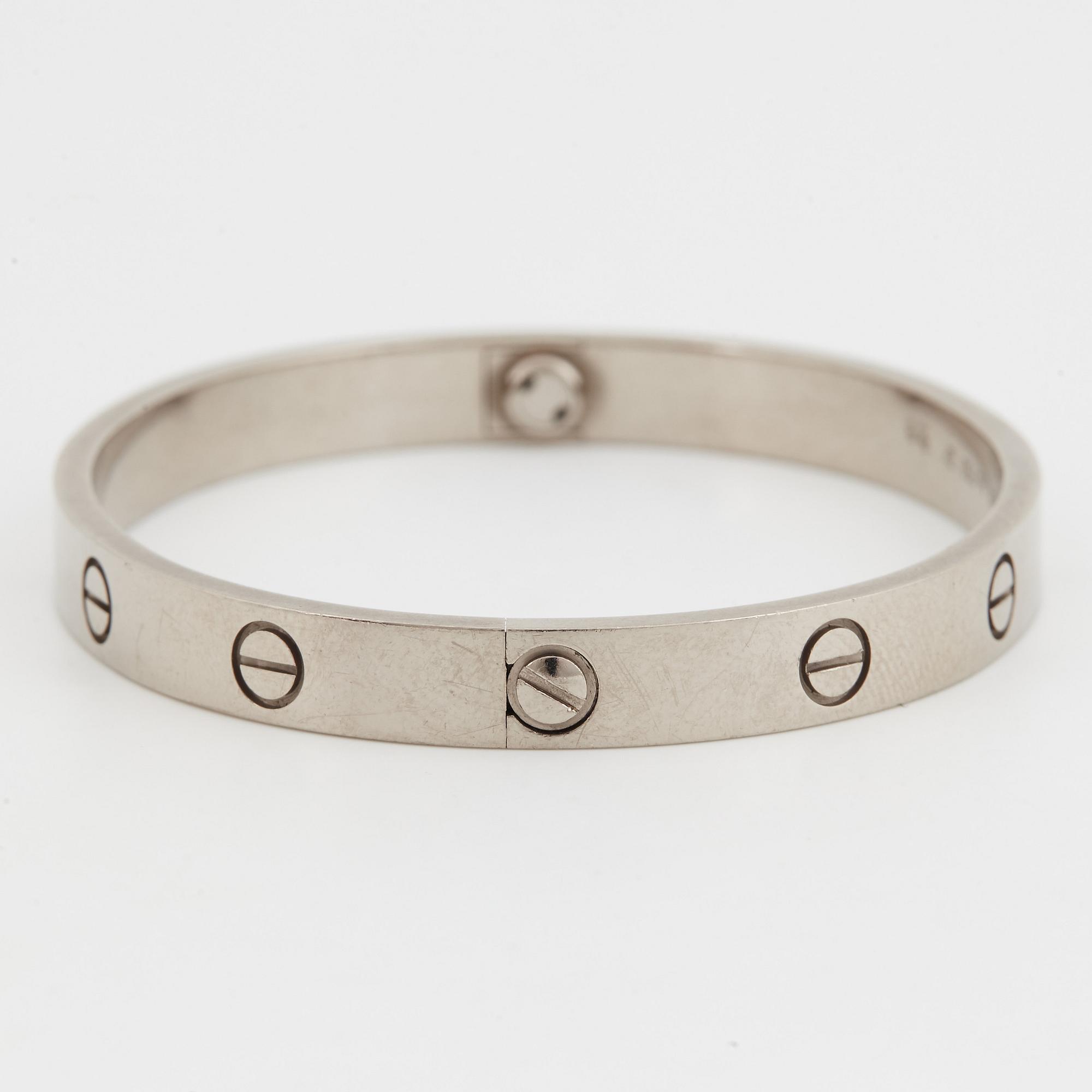 A Cartier "Love" bracelet.